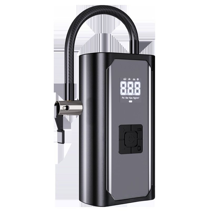 Car Air Pump, Wireless Portable Wired Tire Inflator for Cars, Electric Vehicles, Motorcycles, Automatic Inflator, Air Pump