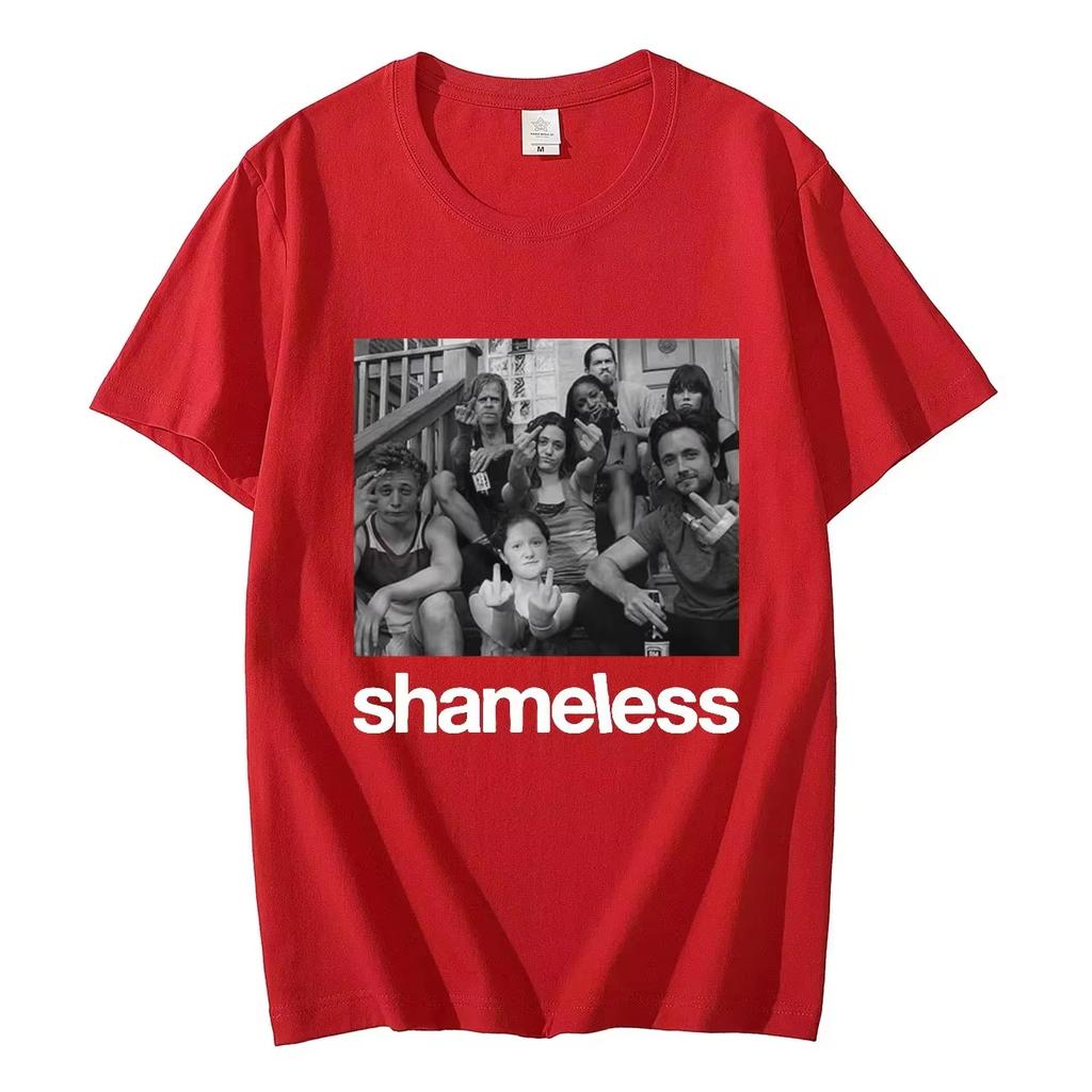 Summer Hot Sale TV Play Shameless Graphic T Shirts Y2K Unisex Lightweight Printed Short Sleeve Casual Outdoor Cotton Tee