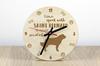 St. Bernard, Saint Bernard, Alpine Mastiff, Bernhardiner - clock with dog, wooden clock with engraving, personalised clock by Art-Dog