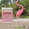 Fiberglass Flamingo Sculpture for Garden and Pond Decorations