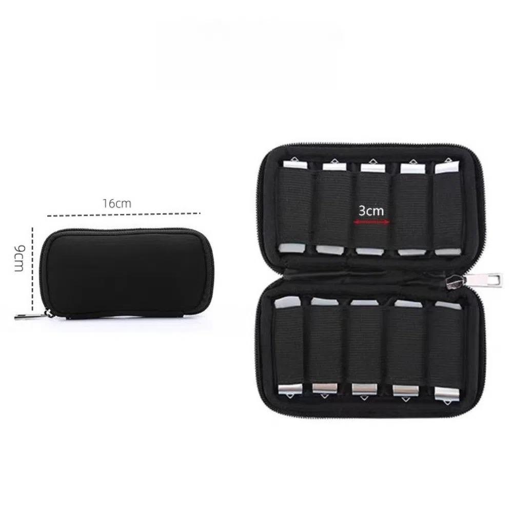 USB Flash Drive Handbag Case 6-slots 10-slots USB Disk Organizer Protective Storage Bag  for Work