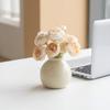 Elegant Simulated Flower Set Ceramic Vase Faker Flower Desktop Ornaments Bedroom Decoration