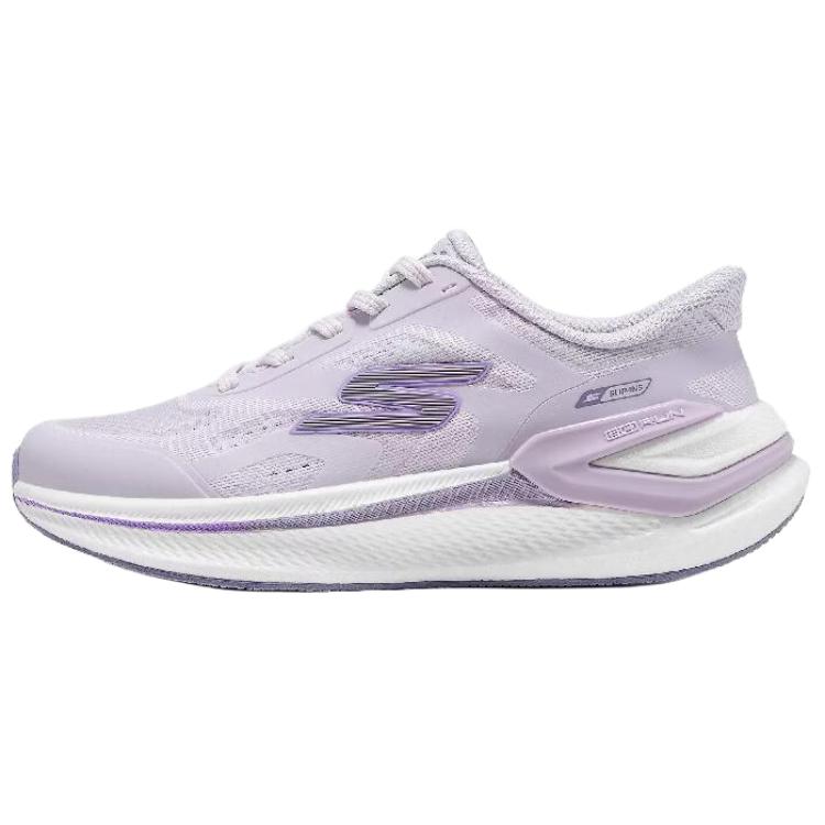 Skechers Womens Go Series Slip-On Flash Shoes Lightweight Cushioning Comfortable Women Sneakers Lavender 129782-LAV 39