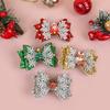 1/4pcs Christmas Hair Bows Hair Clip For Cute Girls Kids Hairpin Barrettes Headwear Children Christmas Party Hair Accessories