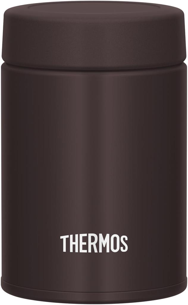 Thermos Vacuum Insulated Soup Dark Compact Keeps Soup Hot or Easy to Round Mouth Design for a Comfortable DBW Jar, 200ml, Brown, Size, Cold, Clean,