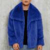 Cappotto in Eco-pelliccia Giacche Invernali da Uomo Antivento Peloso Lusso Collo a Revers Cappotti Giacca in Eco-pelliccia con Tasche Uomo Caldo Soffice Trench Giacche in Eco-pelliccia
