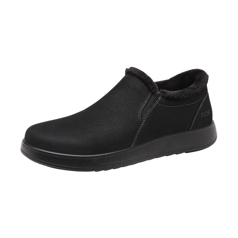 Red Dragonfly Men s Winter Casual Fleece-Lined Slip-On Loafers 40