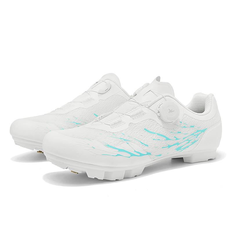 Scarpe SPD Unisex da Mountain Bike e Strada con Blocco, Traspiranti, Antiscivolo, Resistenti all'Usura, per Pedali, Attrezzatura da Bicicletta Competitiva per Esterno