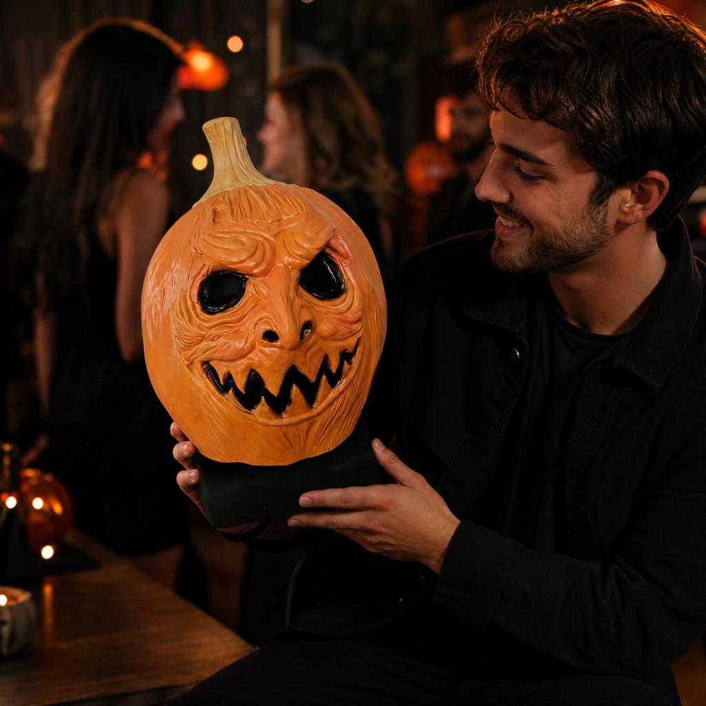 Zucca di Halloween per Festa in Costume per Adulti, Decorazioni e Role Play