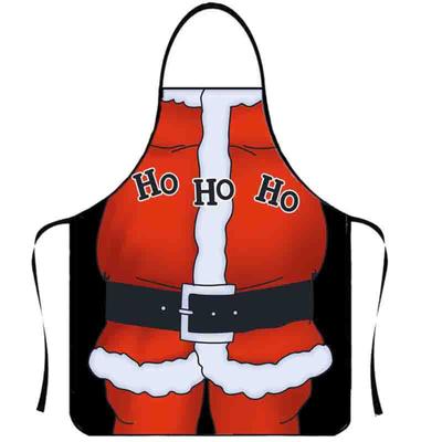 Kitchen Funny Christmas Aprons for Women Household Cleaning Apron Home Waterproof Chefs Cooking Baking Apron For Gifts 2025