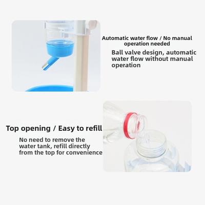 Liftable Pet Water Dispenser Hanging Kettle Leak-Proof Automatic Pet Drinker Space-saving Non-slip Bottom Dog Water Feeder