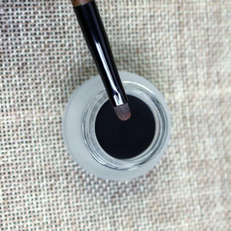 

Новый продукт Эбеновое дерево Чистая шерсть Водорастворимые инструменты для макияжа Кисть для подводки глаз Yellow Wolf Tail hair Eyeliner Brush