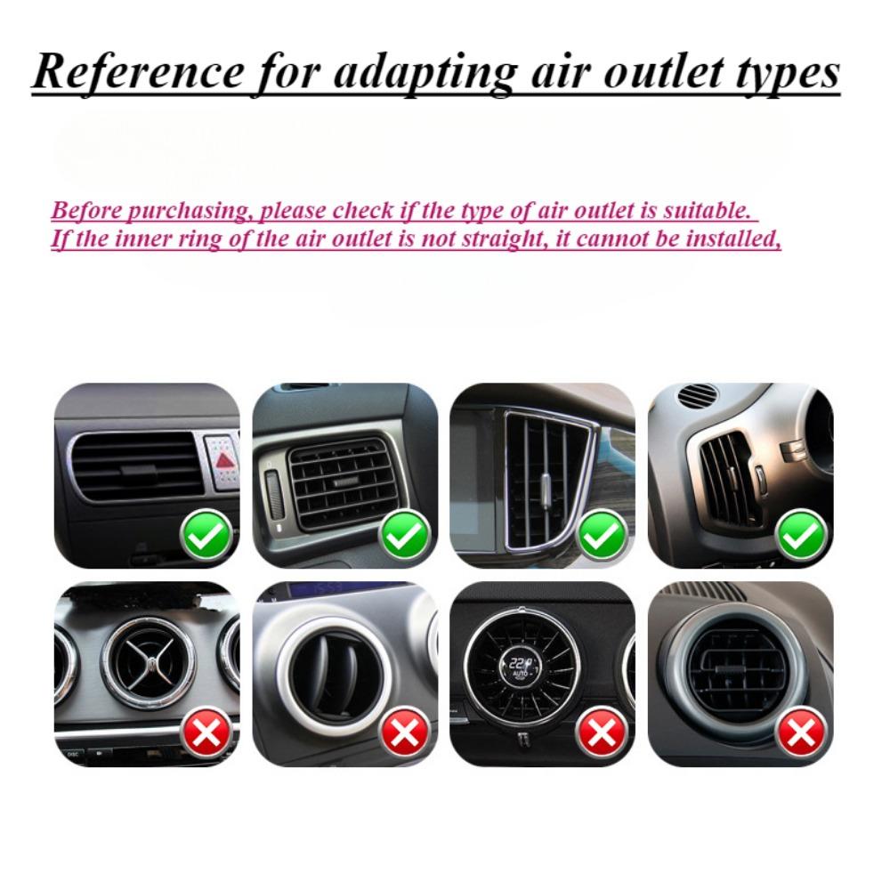 Car air outlet decorative strip, grille clip, U-shaped, electroplated, bright strip, chrome plated air conditioner, color interior modification