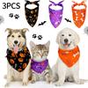 Halloween cute pet bandana, customizable with your own design, HALLOWEEN pattern triangle bandana