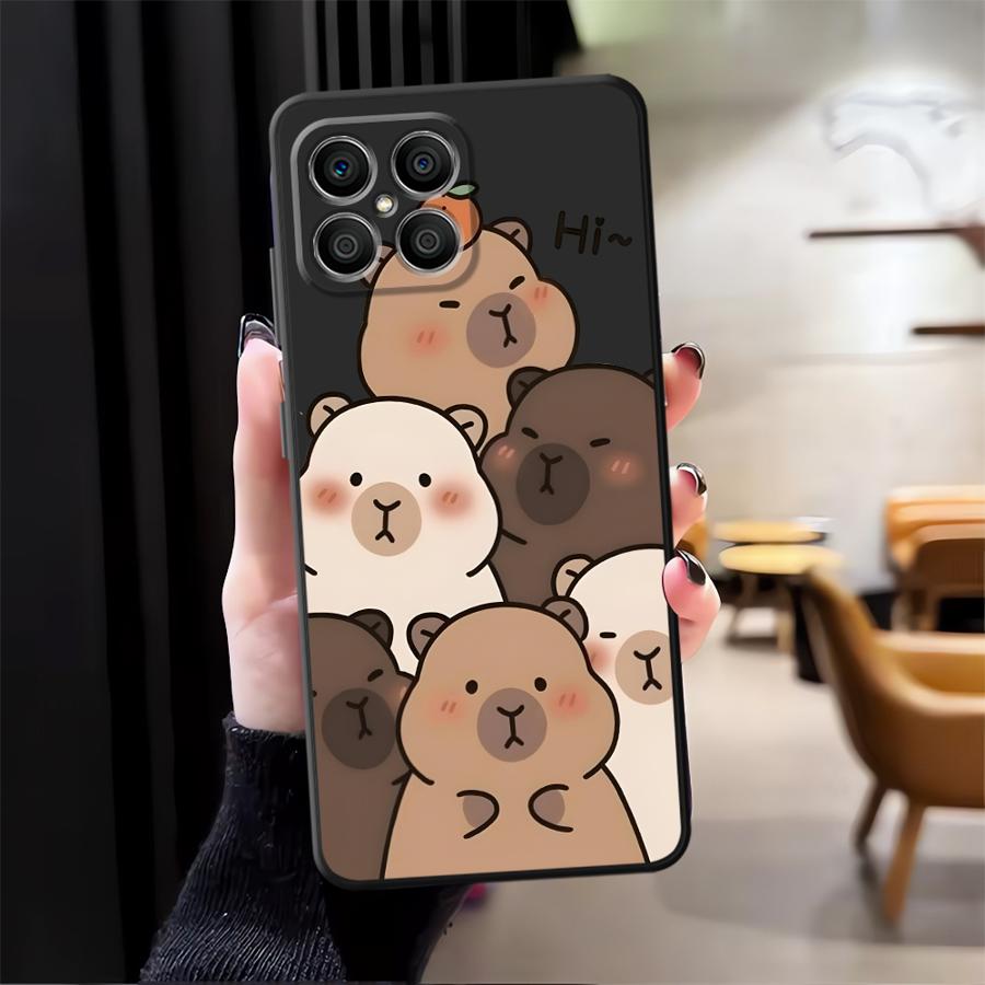 

Милый чехол-капибара для Honor X9a X5b X7 Magic5Lite 8X 70 90 200 400 Lite X6 X8 Funda Чехол для телефона HONOR X9C