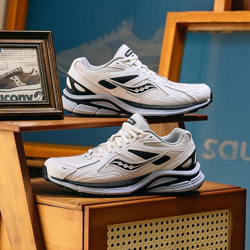 SAUCONY Kinvara 4 Vintage Textile, Synthetic Leather Breathable Low Top Casual Running Shoes Unisex Beige Black S79052-6