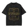 The Desperado Club Dungeon Crawler Carl Washed T Shirt Streetwear Hip Hop Vintage T-Shirts Tees for Men Women Harajuku Summer