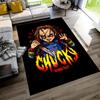 Chucky's Rainbow Horror Floor Mat Perfect for Playrooms Kitchen Entryway Bedrooms Antislip Carpet Anime Office Decor
