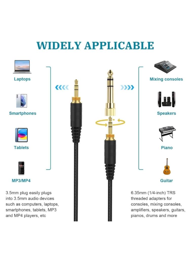 Reliable Extension Wire Upgrades Cable for HD580 HD600 HD650 HD660S Headsets Cord for Improved Connection 200cm