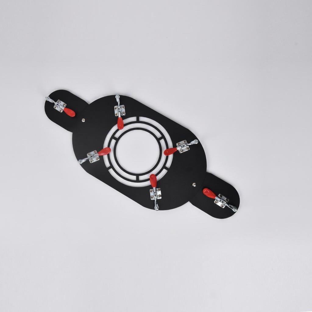 Tent Heater No-Hole Chimney Guard with Clamp Fasteners Anti-Scalding