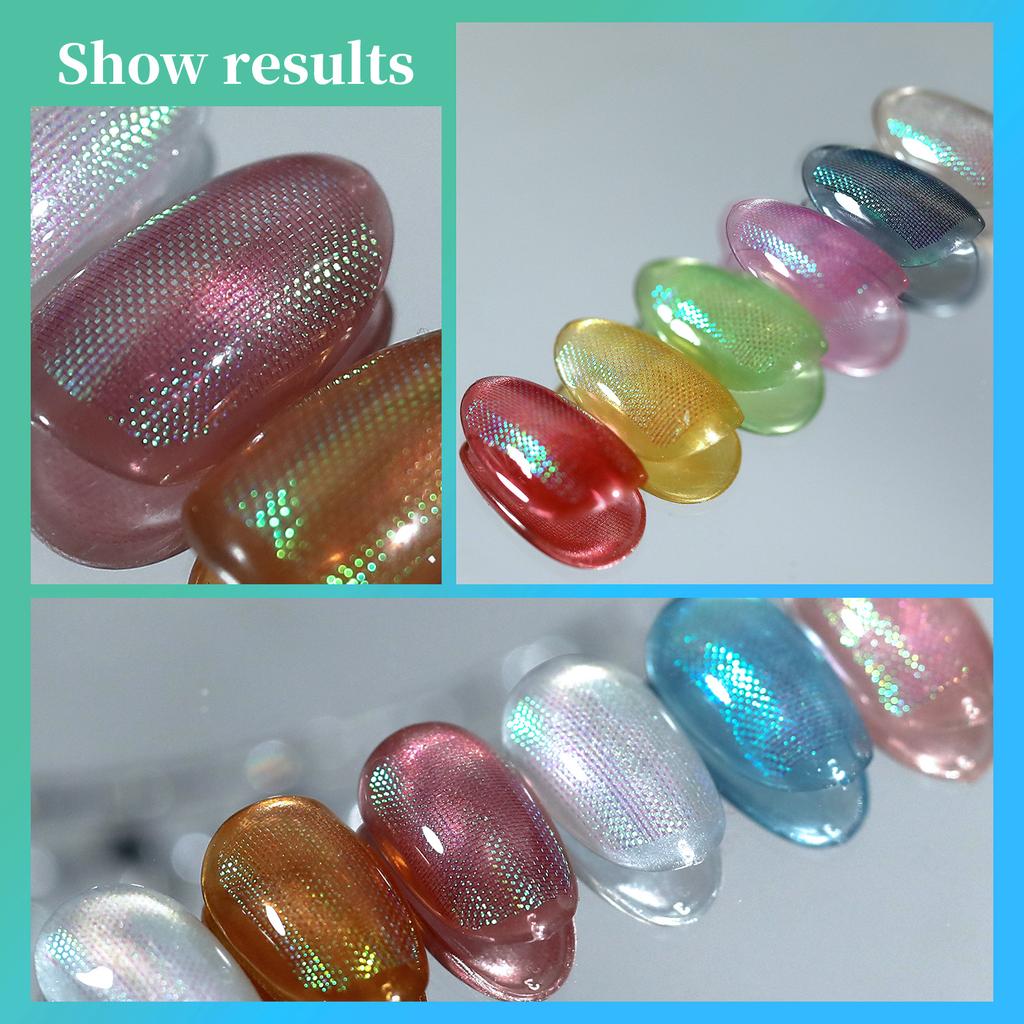 Spring And Summer Symphony Silk Mesh Manicure, Exquisite Three-Dimensional Multi-Color Mesh Yarn, Fish Scale Pattern Manicure, Manicure Material