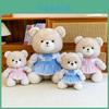 Plüsch-Teddybär-Puppe mit Kleid für Kinder und zum Verschenken