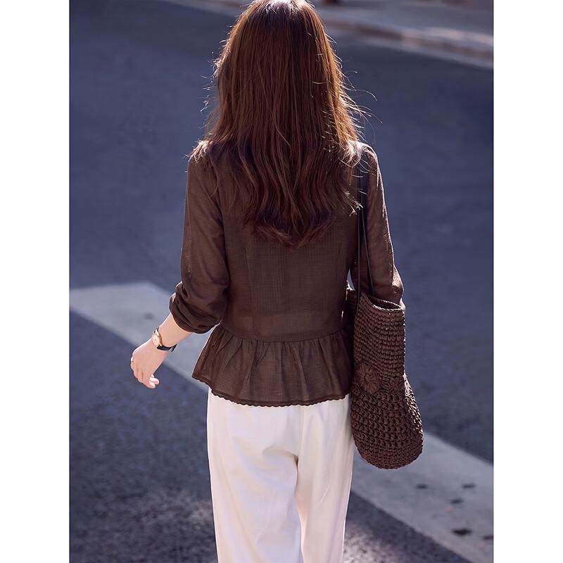 Elegant V-neck Ruffle Long Sleeve Blouse