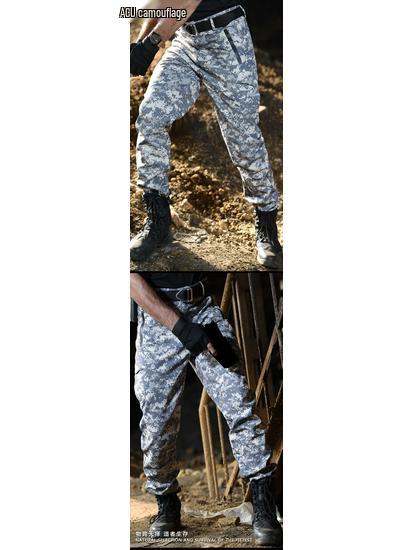 Hanye Men's Windproof Fleece-Lined Softshell Climbing Pants