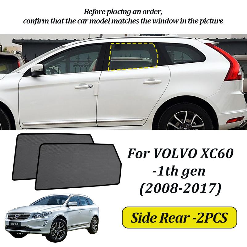LINNUNU For VOLVO XC60 2008-2017-2025 Magenetic Car Sunshade Windshield Curtain Side  Window Sun Shade UV Protection accessories