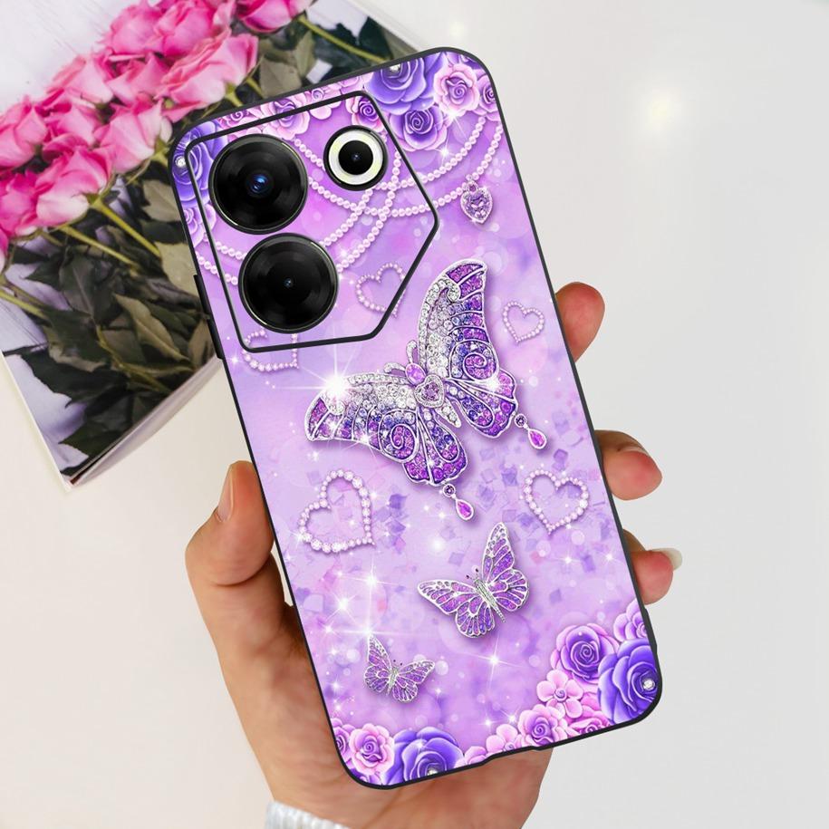 For Tecno Camon 20 Pro 5G Case Marble Cover For Tecno Camon 20 Bumper Soft Silicone Phone Cases For Camon20 Pro CK8n CK7n Fundas