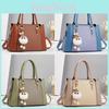 Pu Multilayer Handbag With Contrast Splicing For Daily Casual Use