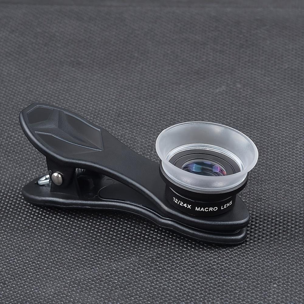 APEXEL 12X&24X Super Macro Lens for Smartphone, Universal Clip-on Phone Camera Lens, Phone Macro Lens for iPhone Android Samsung Super Macro Lens