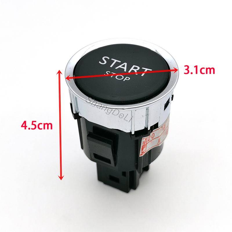 4P Car Engine Start Stop Switch Button Compatible For Peugeot 408 2008 3008 308 508 C4 C5 Accessories