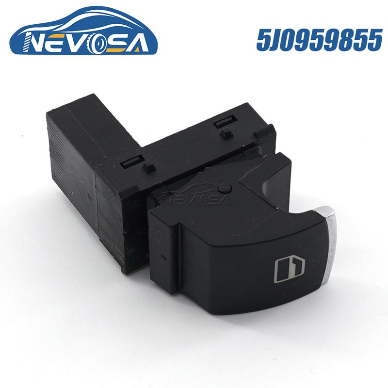 NEVOSA 5J0959855 For Skoda Octavia Fabia Superb Roomster Car Electric Power Window Regulator Lifter Switch Single Button 3 P
