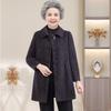 Mid-Length Imitation Mink Velvet Coat for Middle-Aged and Elderly Women - Winter Padded, Thick, Stylish for Grandma