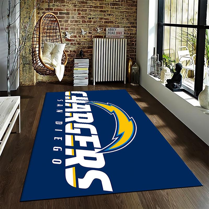 San Diego Chargers Logo Rug Suitable As a Non-slip Mat for the Living Room or Bedroom Sofa