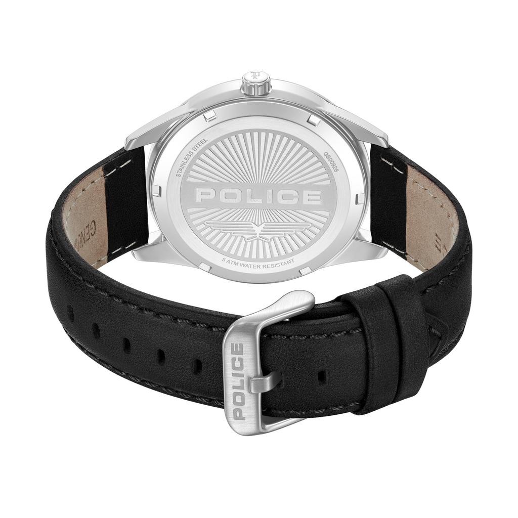 Watch STYLESHIFT Black Dial Leather Strap PEWGB0092601 [POLICE][Authentic] Men's