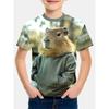 Capybara Children's T-Shirt Tops 3D Print Kids Clothes Boys T-Shirt Short Sleeve Tee Summer T-Shirt for Boy Cartoon Girl Clothes