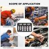 9Pcs Oil Pipe Car Wrench Removal Tool Kit Oil Pressure Sending Unit Removal Kit Oxygen Sensor Wrench Removal Tool for Vehicle