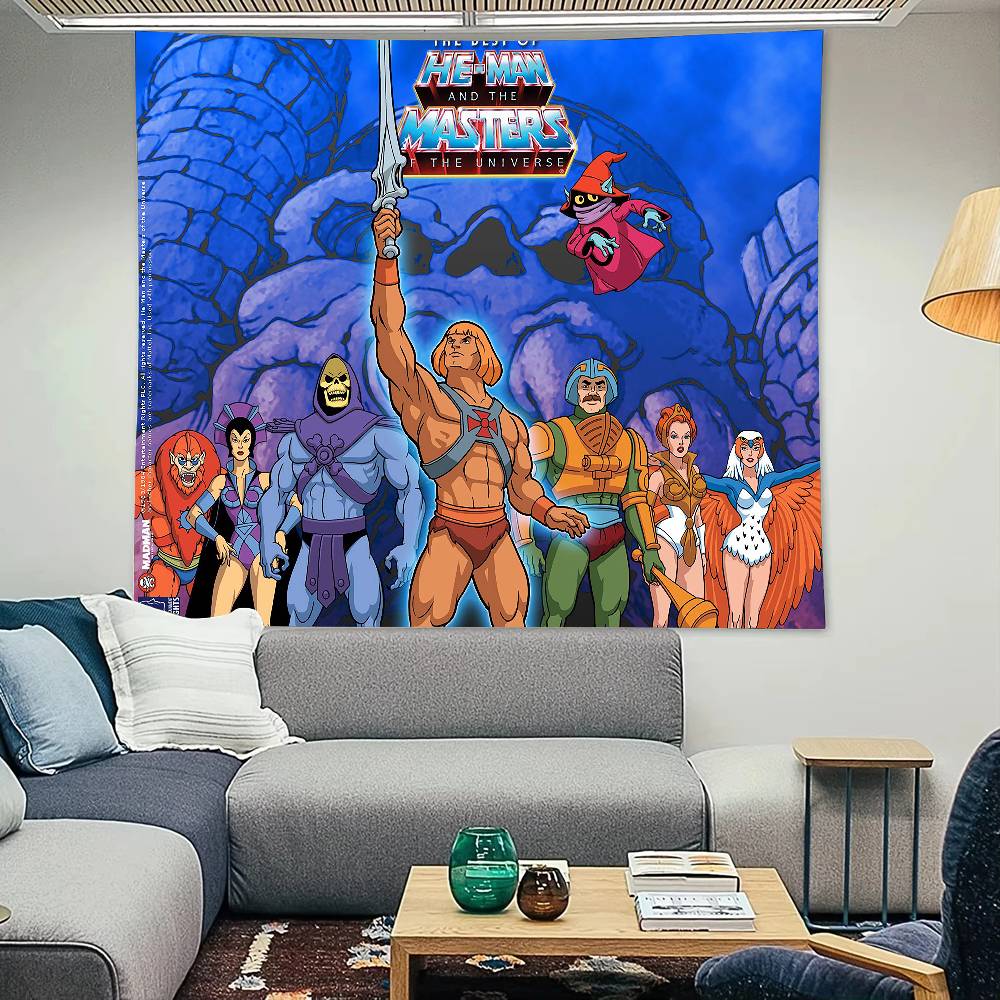 

HeMan And The Masters Of The Universe Anime Tapestry Decoration Bedroom Dormitory Background Cloth Holiday Home Party 74x94cm(29x37in)
