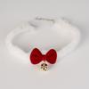 Plush Christmas Choker Velvet Bowknot Xmas Clavicle Chain  Holiday Photography Accessories