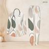 Women Plus Size Printed Nurse Scrub Set V Neck Long Sleeve Pocket Top And Long Pants