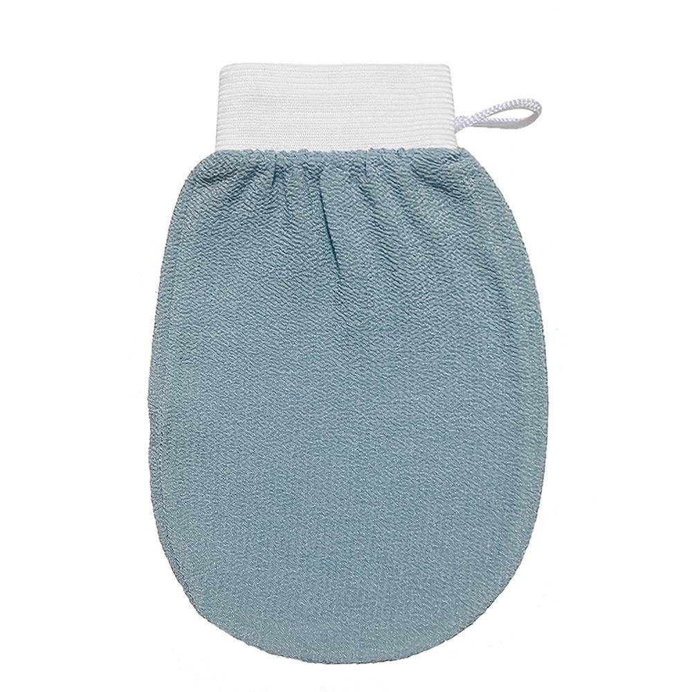 150D Silk-Like Viscose Exfoliating Glove - Gentle Medium-Fine Sand Texture for Safe Skin Cleaning