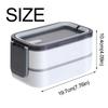 Leak-proof Insulated Food Container Double Layer Food Storage Crisper Portable Lunch Box  Camping