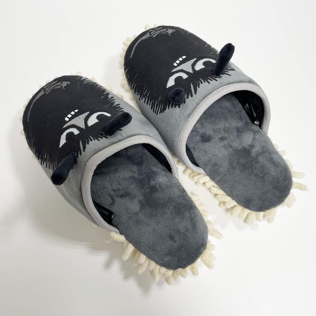 Moomin Mop Slippers, Gray, 22-25cm