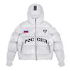 Winter Hooded Face Mask Puffer Jacket Unisex Streetwear Ins Style Warm Cotton Coat
