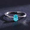 MODIAN 925 Sterling Silver Fashion Oval Finger Rings for Women Elegant Tourmaline Engagement Wedding Statement Jewelry