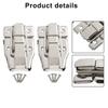 New Toggle Catch Latch Case Clip Modern Silver Clasp Suitcase Clasp Toolbox Twin Pack 2Pcs 78*48MM Accessories