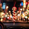 Regalo di Natale Fatto a Mano Bambola all'Uncinetto Ornamento a Spirale Kit Fai da Te, Set Artigianale Festivo con Modello Pupazzo di Neve Filato Morbido, Perline, Decorazione per Albero da Appendere alla Finestra
