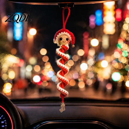Regalo di Natale Fatto a Mano Bambola all'Uncinetto Ornamento a Spirale Kit Fai da Te, Set Artigianale Festivo con Modello Pupazzo di Neve Filato Morbido, Perline, Decorazione per Albero da Appendere alla Finestra